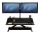 Birou negru reglabil pe inaltime Lotus Fellowes
